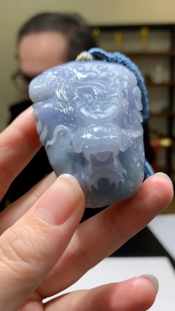 【闪购商品】定制翡翠未镶嵌8046yx-毛货挂件128