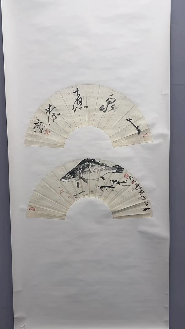 【闪购商品】国画吴老师 鲑鱼图 立轴