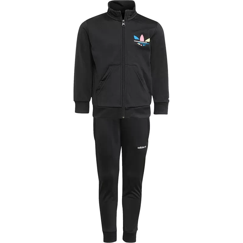 Adidas/阿迪达斯正品 三叶草 运动休闲小童长袖长裤套装 H31178