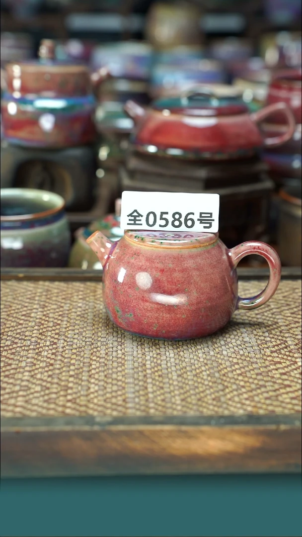 原产地原矿钧汝瓷杯壶586