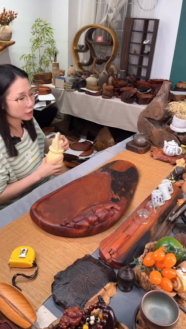 缅花茶盘58-26-4.5