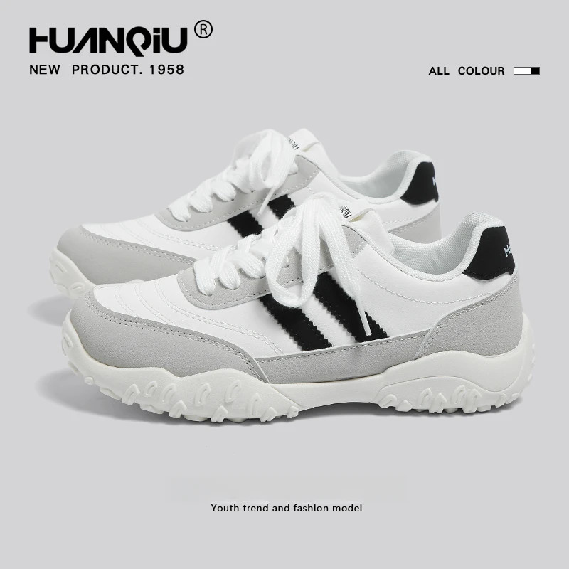 环球厚底登山老爹鞋女2025新款秋季百搭白色女鞋显脚小防滑运动鞋