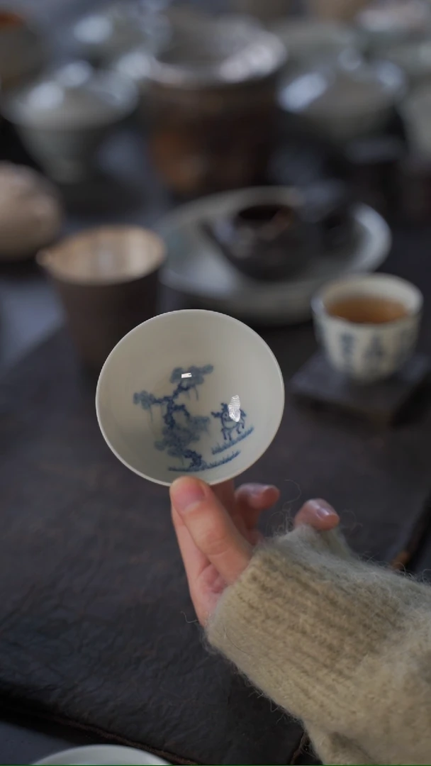 【闪购商品】壶大合小满 松鹿杯一个