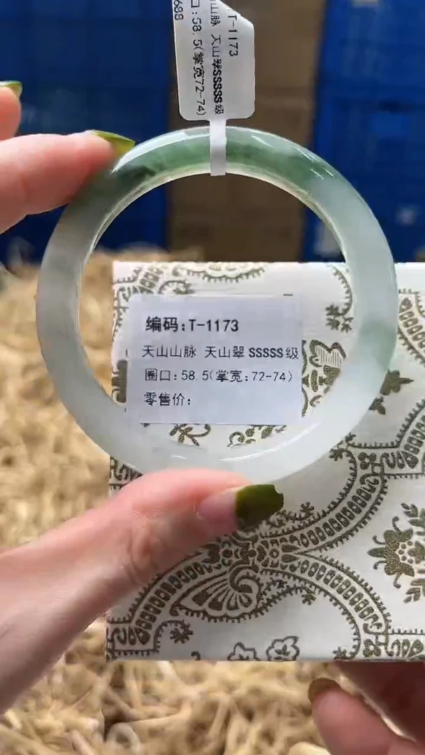 未镶嵌手镯石英质玉T1173