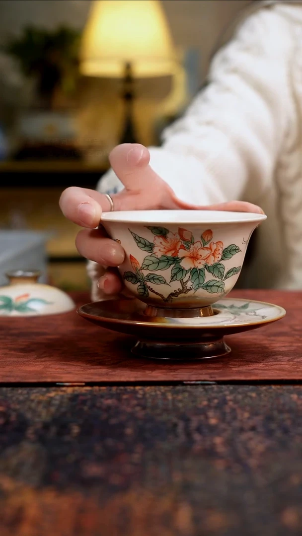 杯景德镇陶瓷杯碗柴烧多人