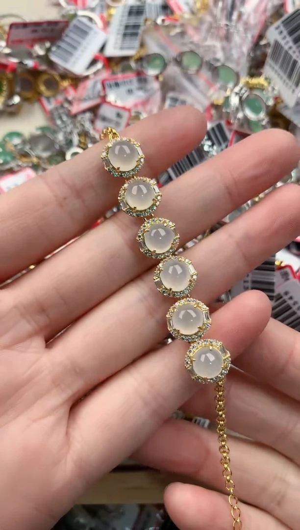 银S925镶嵌戒指翡翠55555----10