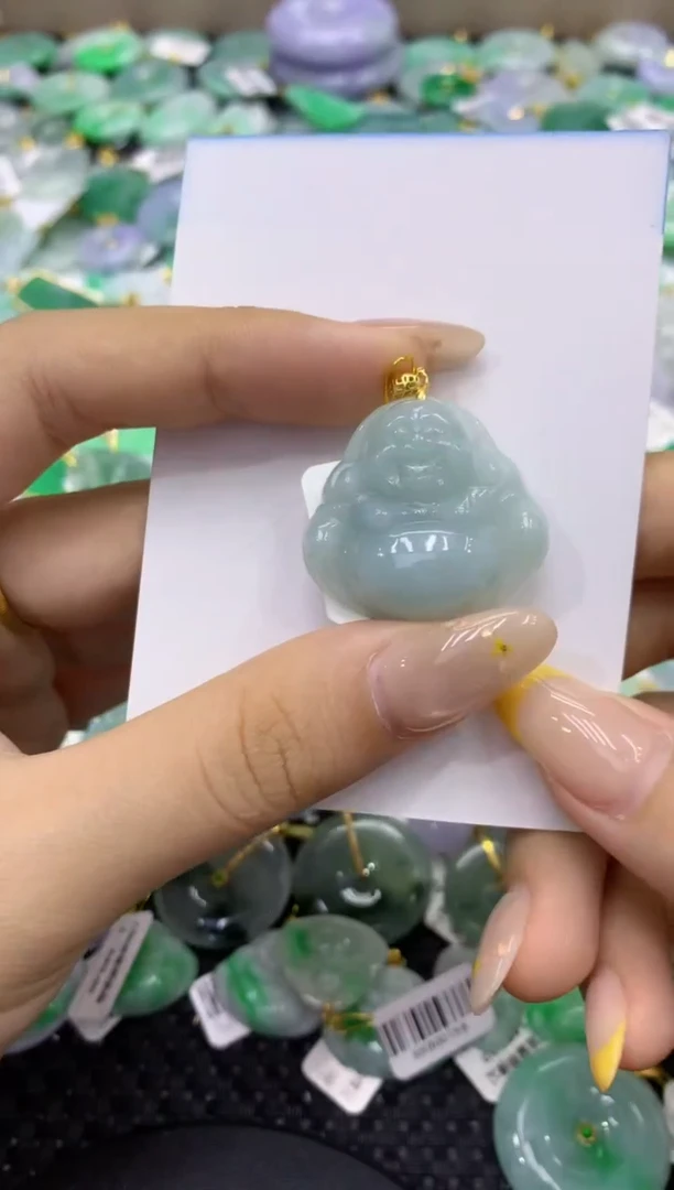 颈饰未镶嵌翡翠天然缅甸翡翠A货