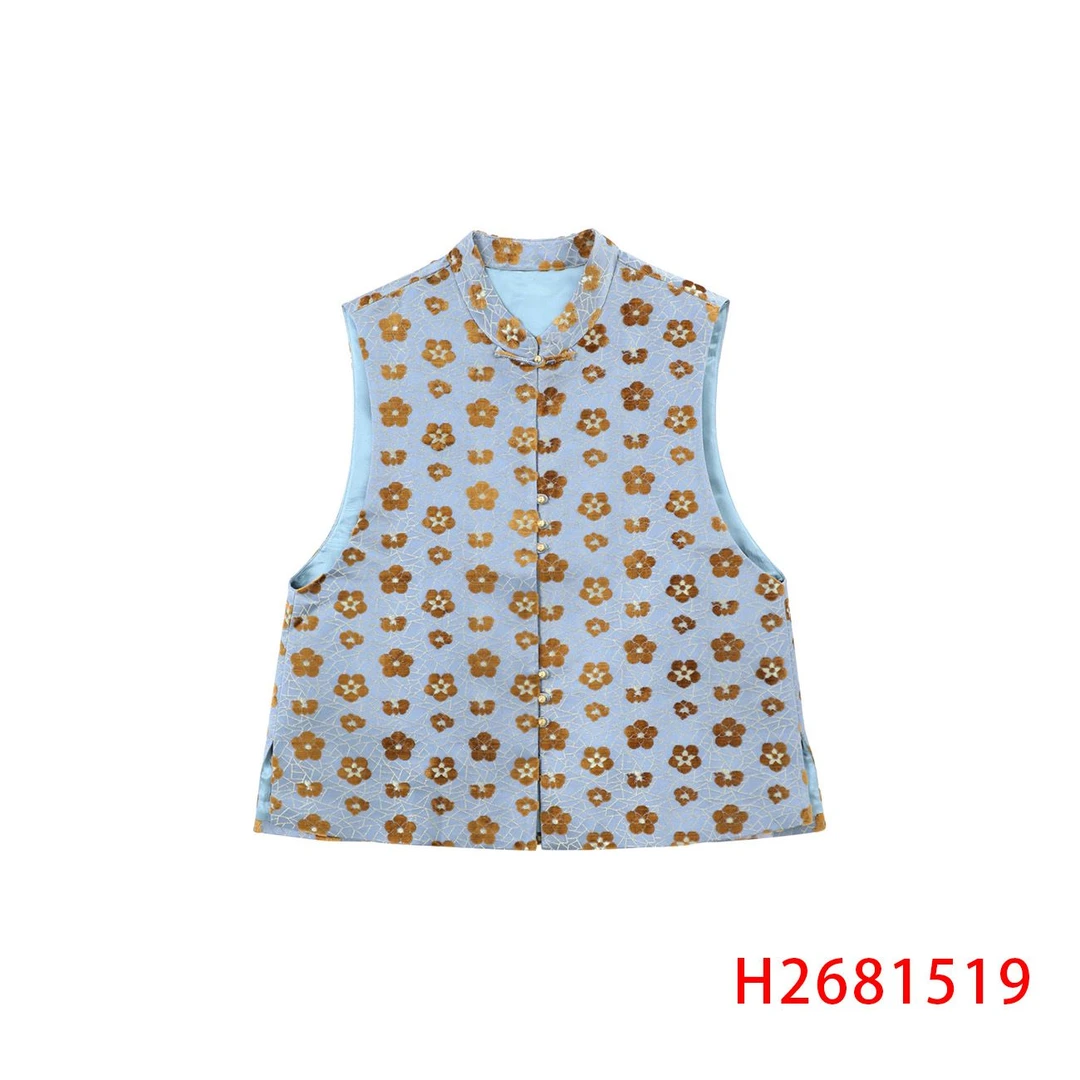 【小水专属】漳绒冰裂碎花马甲  2681519