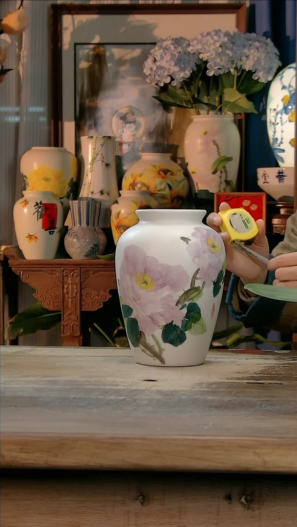 【闪购商品】瓷片景德镇纯手工釉下彩精品花瓶