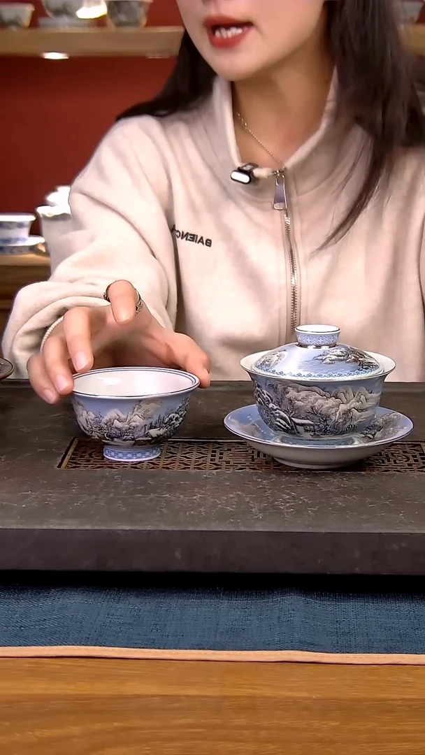 简装家用款2件套 白瓷陶瓷茶具