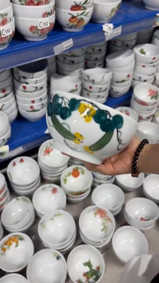 景德镇手绘釉中彩（食品级）罗汉碗