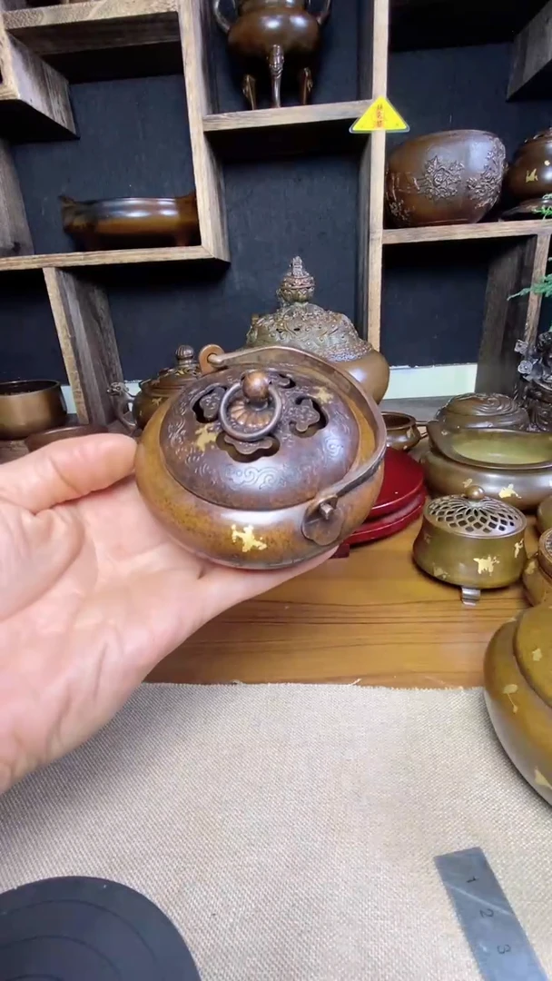 【闪购商品】苏工 普工精品铜 摆件熏香炉/摆件