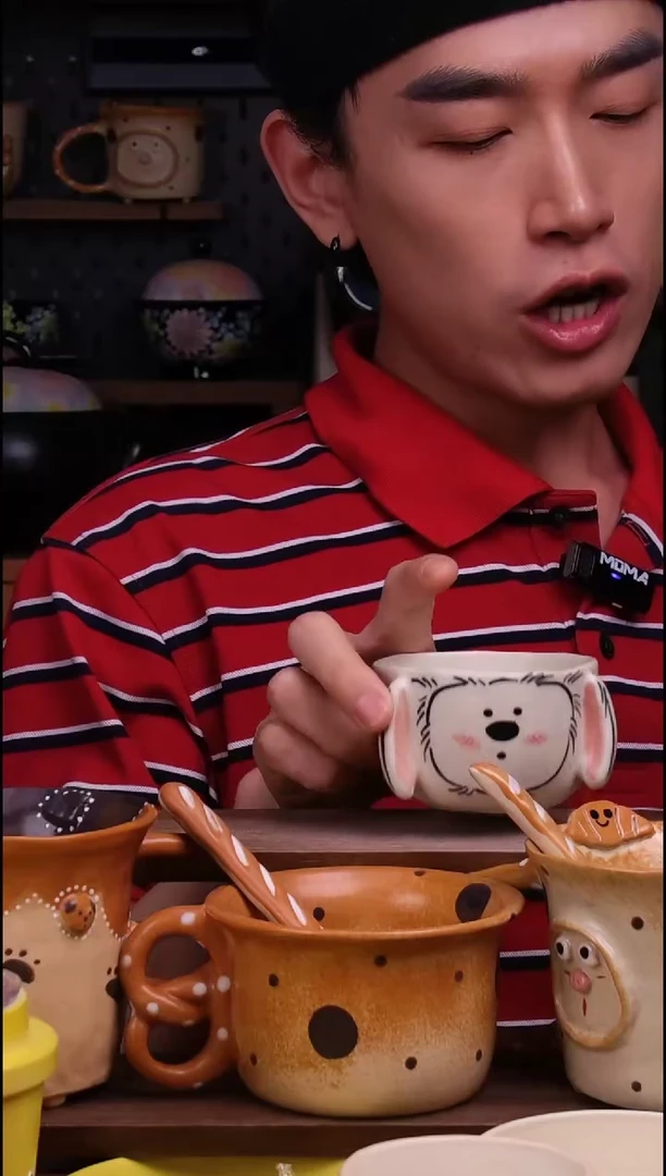 杯子景德镇可爱设计师款陶瓷