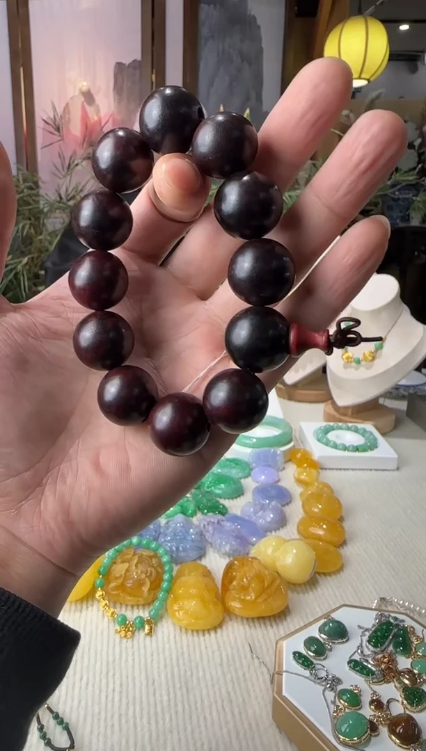 未镶嵌手串玛瑙/玉髓木手串