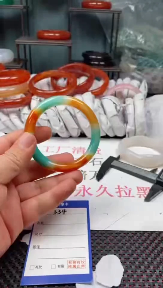 【闪购商品】玛瑙/玉髓手镯未镶嵌334-60多样性发货看清圈口下单