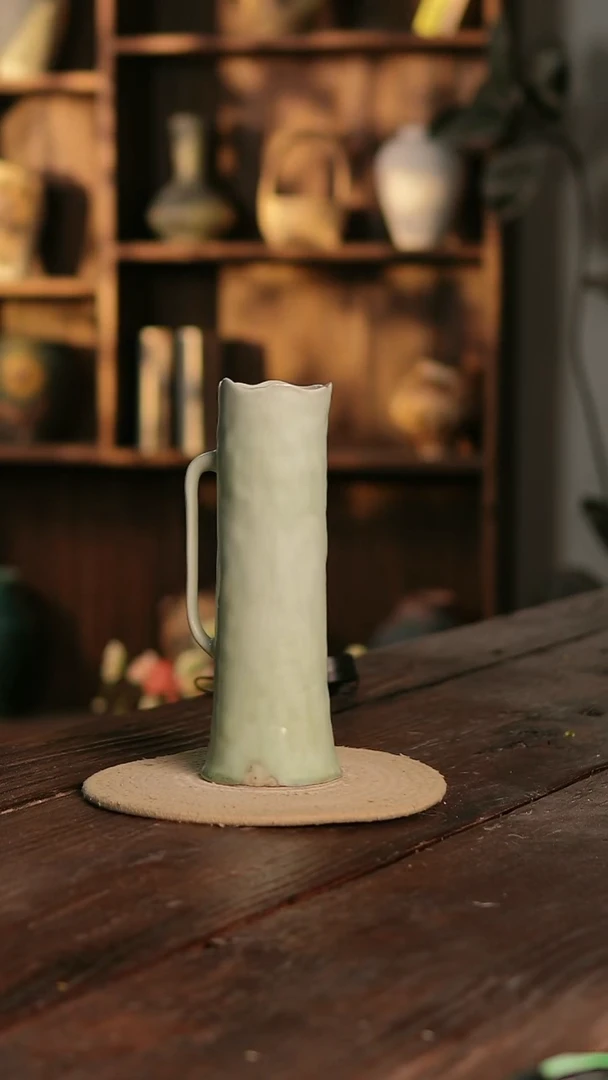 摆件29-410 陶瓷花器高26口径7