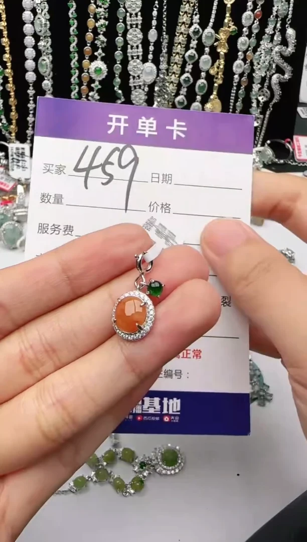 翡翠戒指银S925镶嵌2222