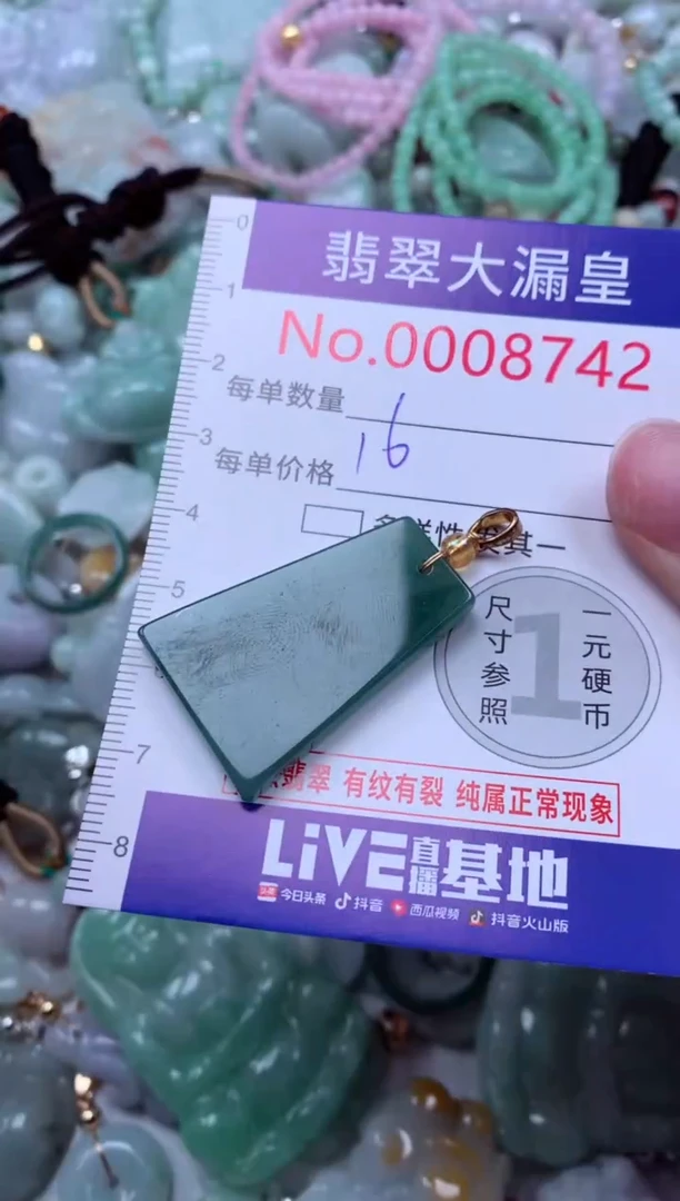 吊坠(不含链)未镶嵌翡翠8742