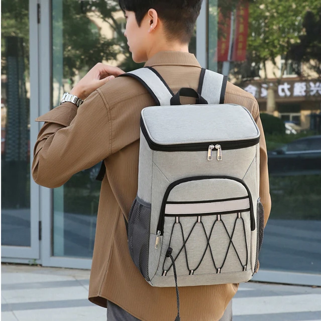 户外双肩保温包可移动保鲜保冷保温仓野餐露营双肩保温背包大容量