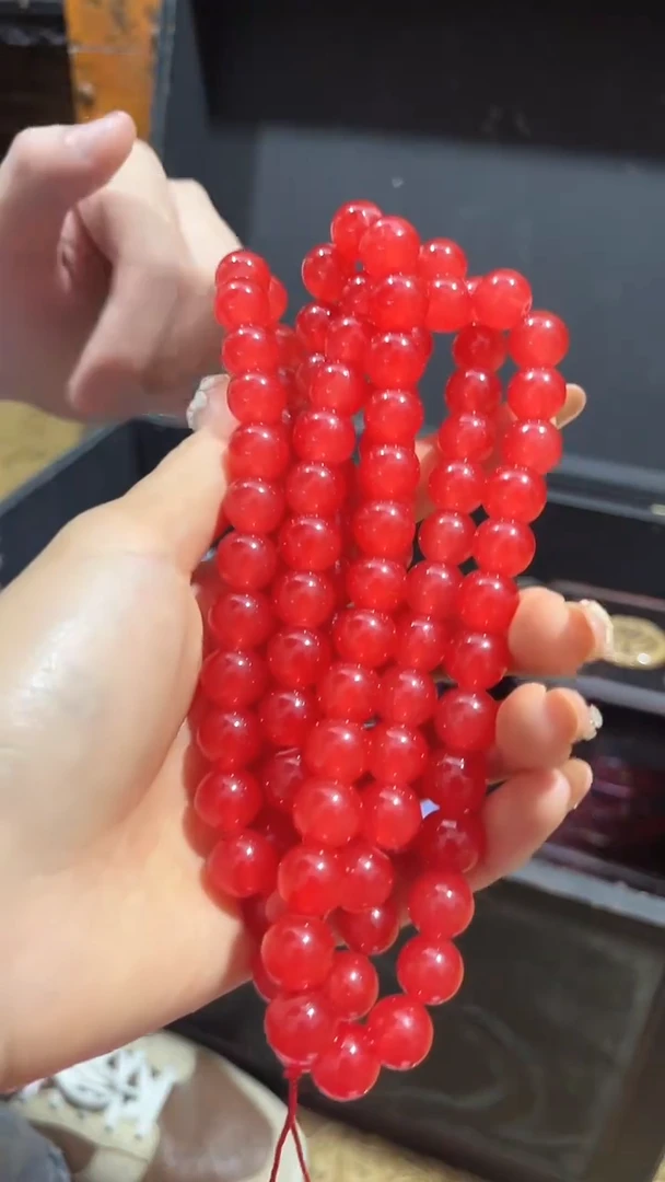项链未镶嵌和田玉【闪购商品】【闪购商品】红色项链108