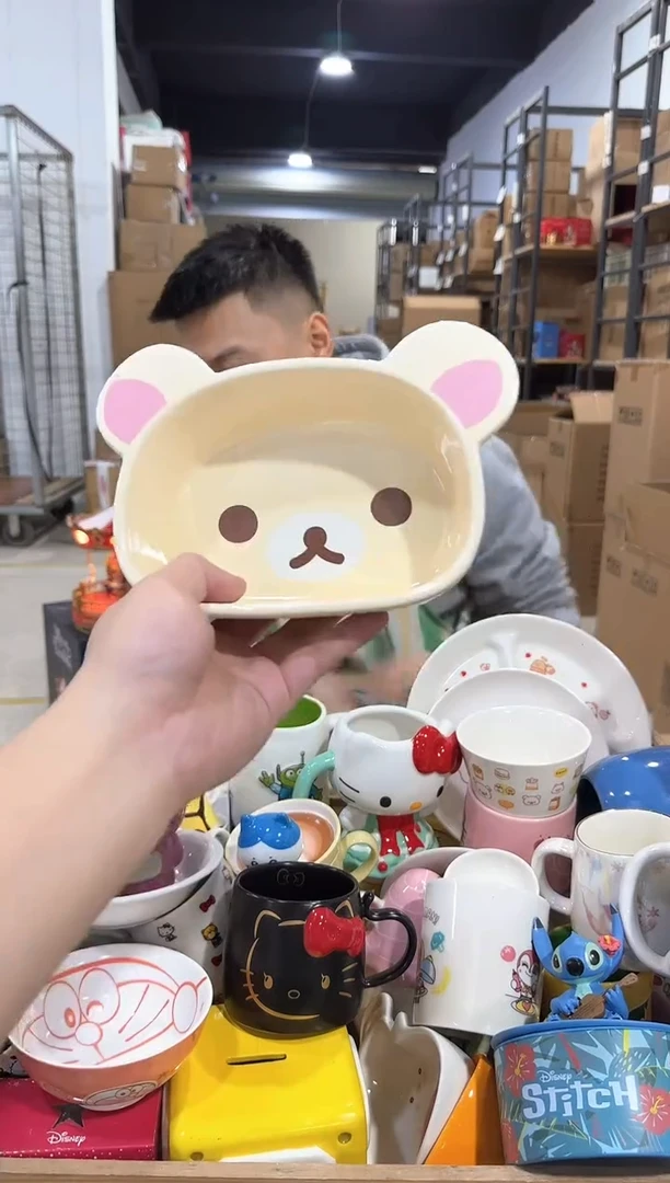 瓷片原盒熊妹深碗