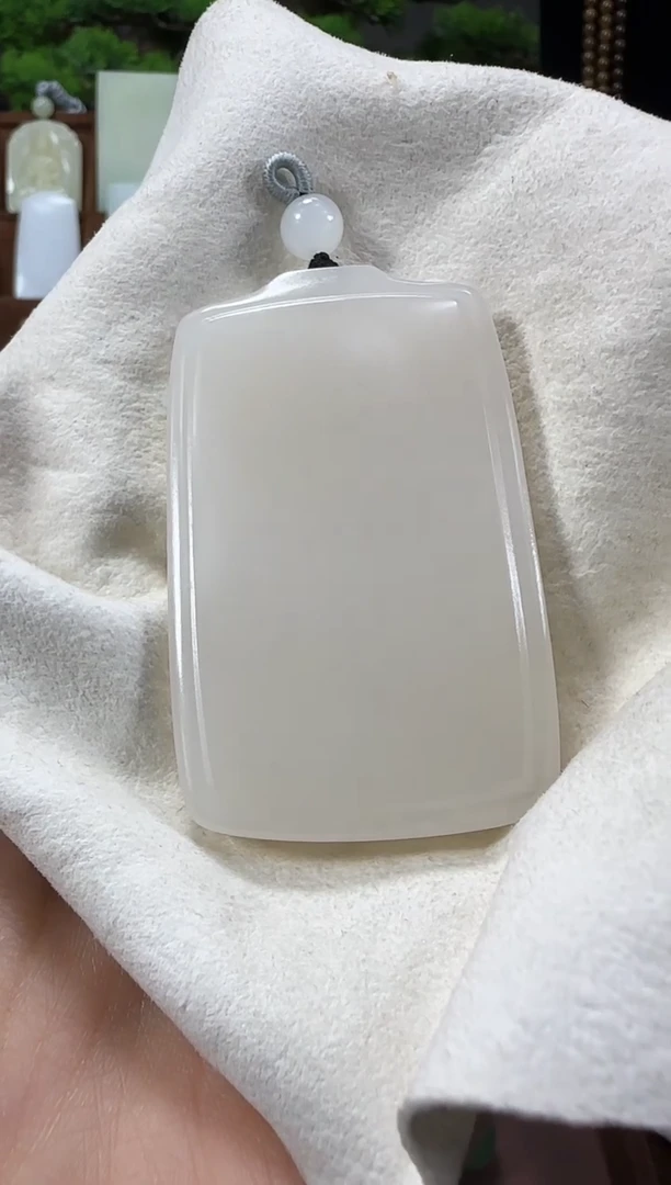 吊坠(赠链)未镶嵌和田玉YN46无事牌多样性发货发其一