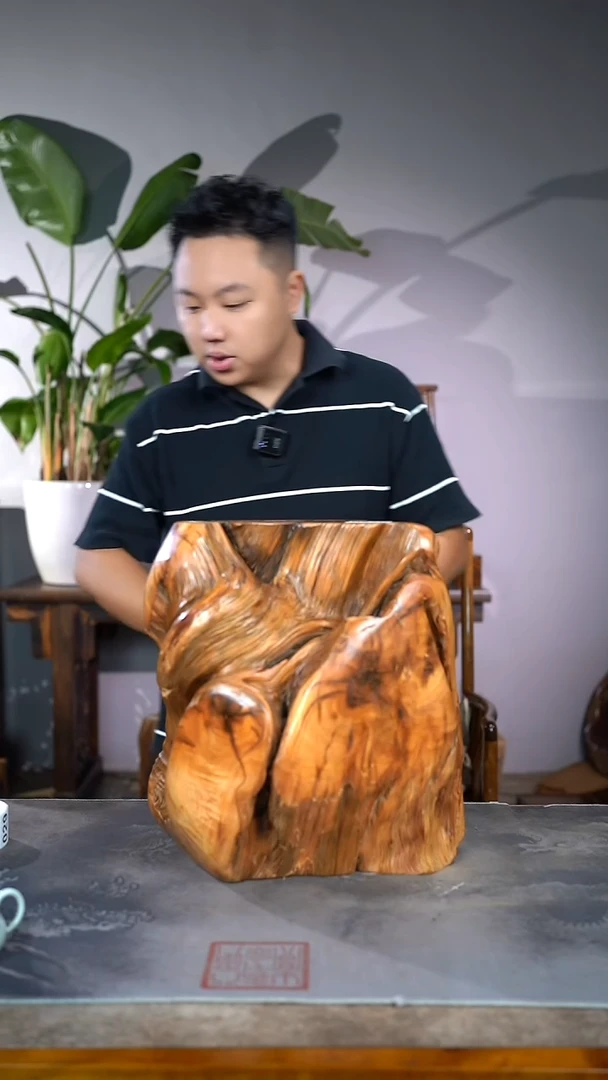 金丝楠570号陈化黑油料原木甜香圆木墩40/35