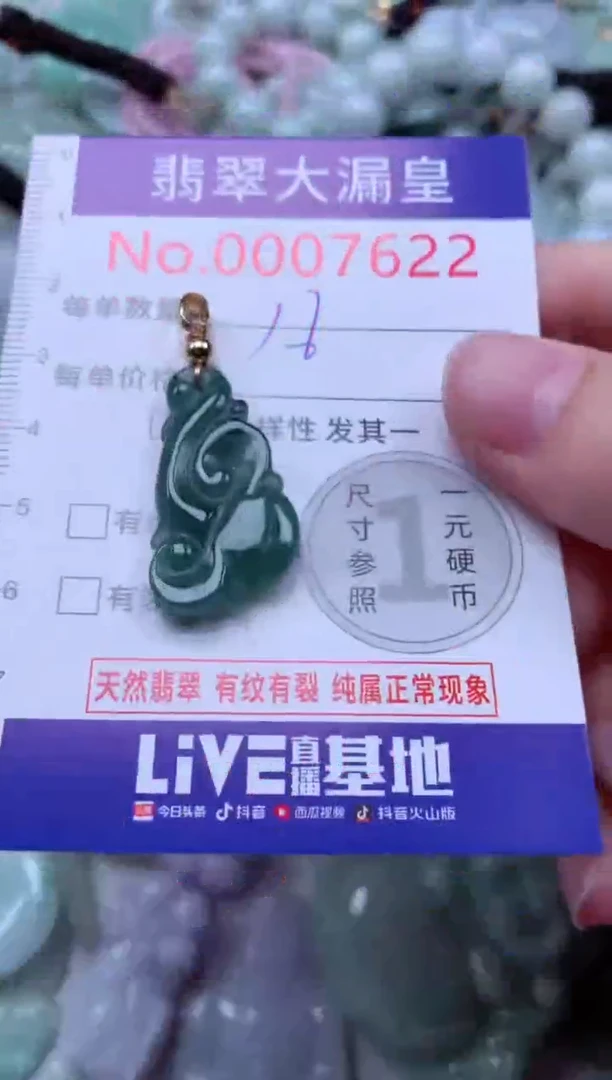 吊坠(不含链)未镶嵌翡翠7622