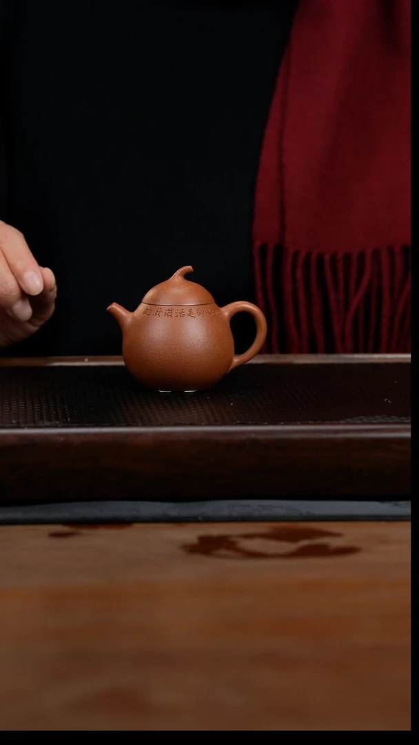 茶壶紫砂100cc黄龙山原矿段泥小茄段8