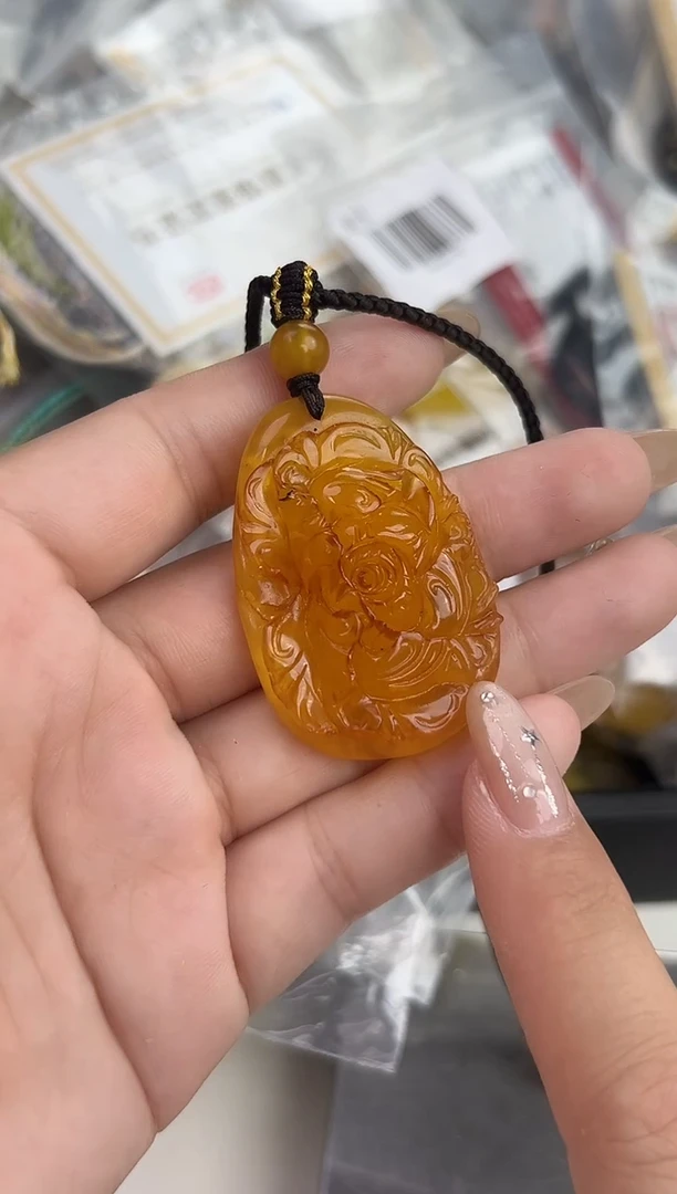 裸石琥珀未镶嵌天然琥珀蜜蜡吊坠