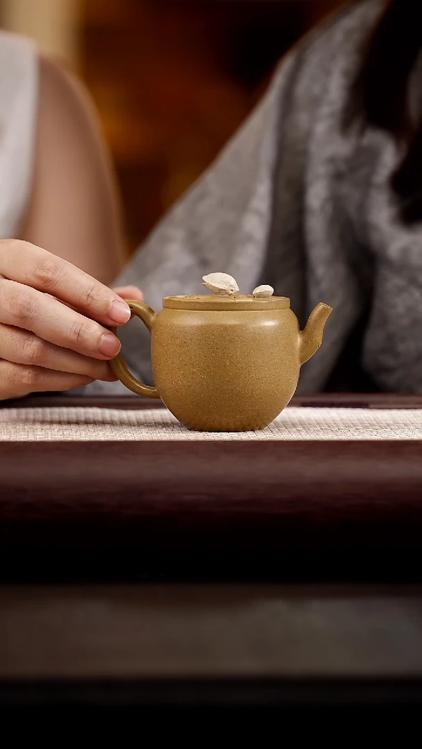 茶壶紫砂范家壶庄  黄金段  无忧(2)+杯