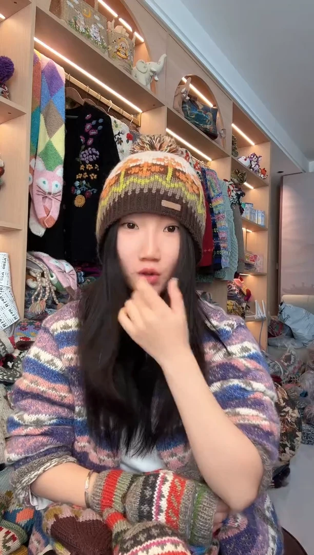 羊毛咖色金桂帽