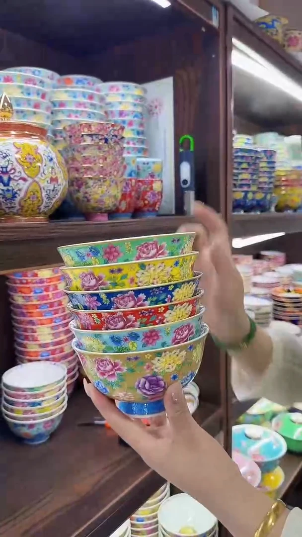 瓷片5英寸饭碗6个景德镇餐具