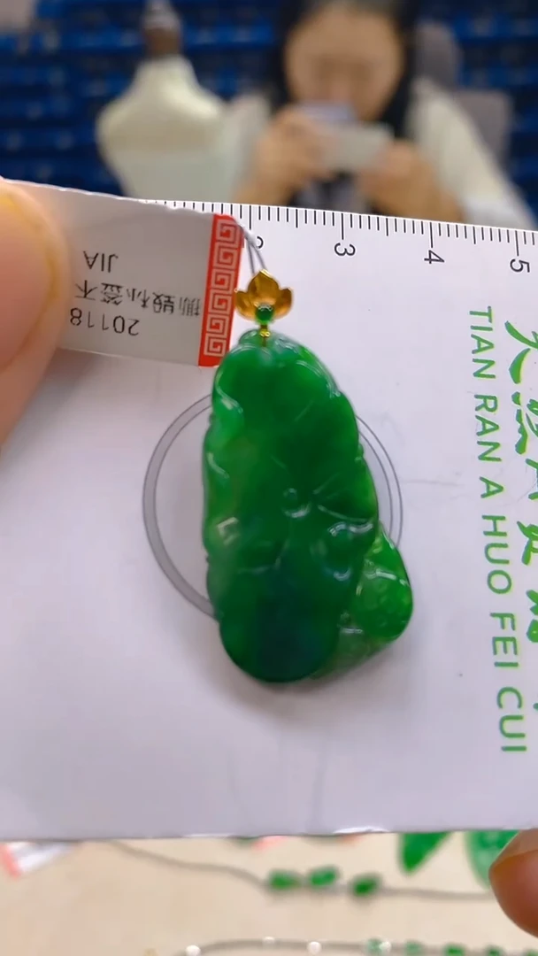 颈饰18K金镶嵌翡翠新号开播 全场乱卖