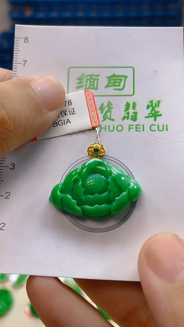 颈饰18K金镶嵌翡翠新号开播 全场乱卖