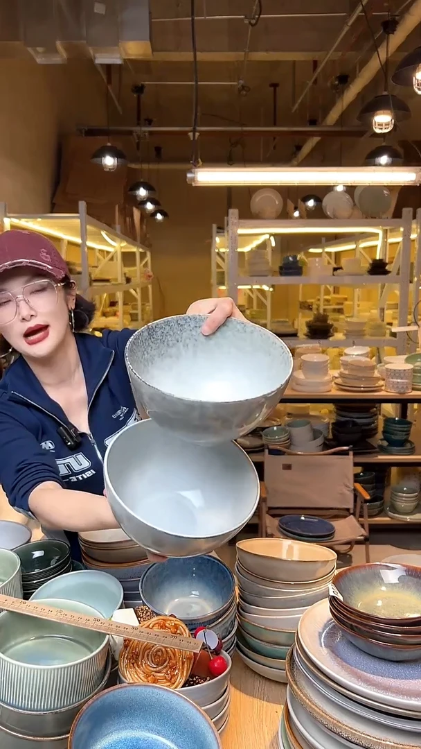 瓷261外贸尾货高温釉下彩陶瓷餐具默认微瑕
