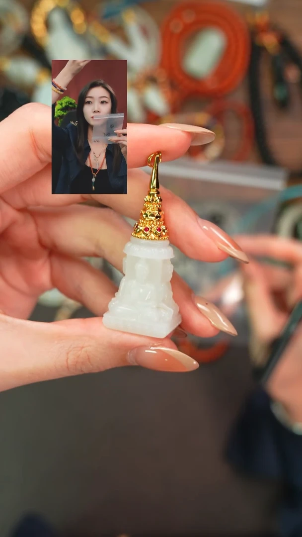 吊坠(不含链)18K金镶嵌和田玉F*j遇见匠心品质回血