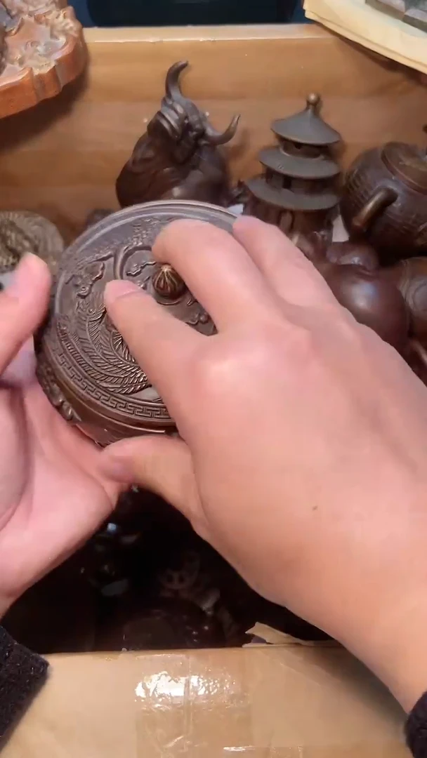 【闪购商品】18铜器客户铜炉铜器摆件