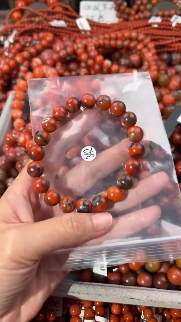 南红玛瑙手串未镶嵌10+