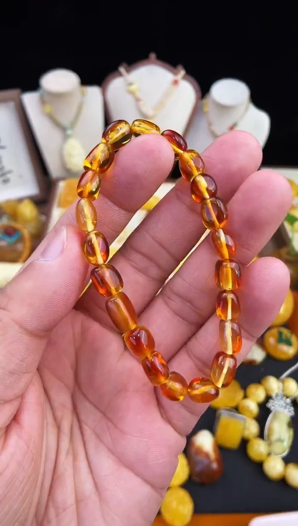 琥珀未镶嵌珠宝奇石柒月
