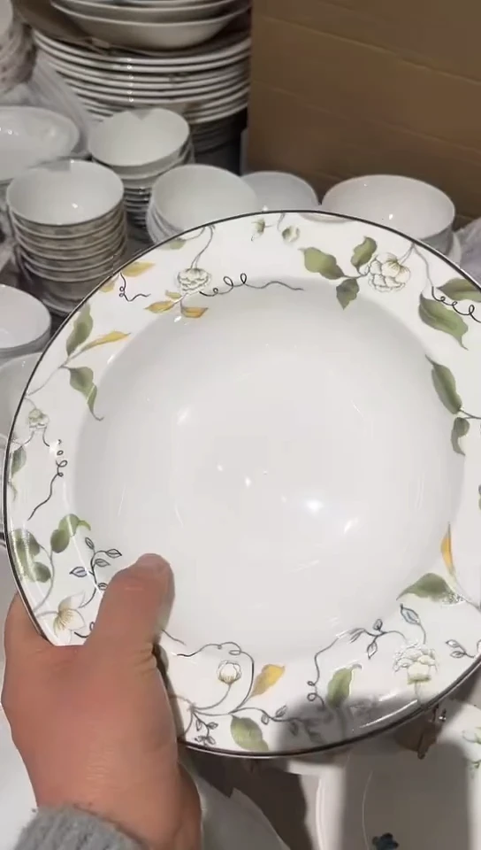 骨瓷隆达骨瓷9深汤2只装