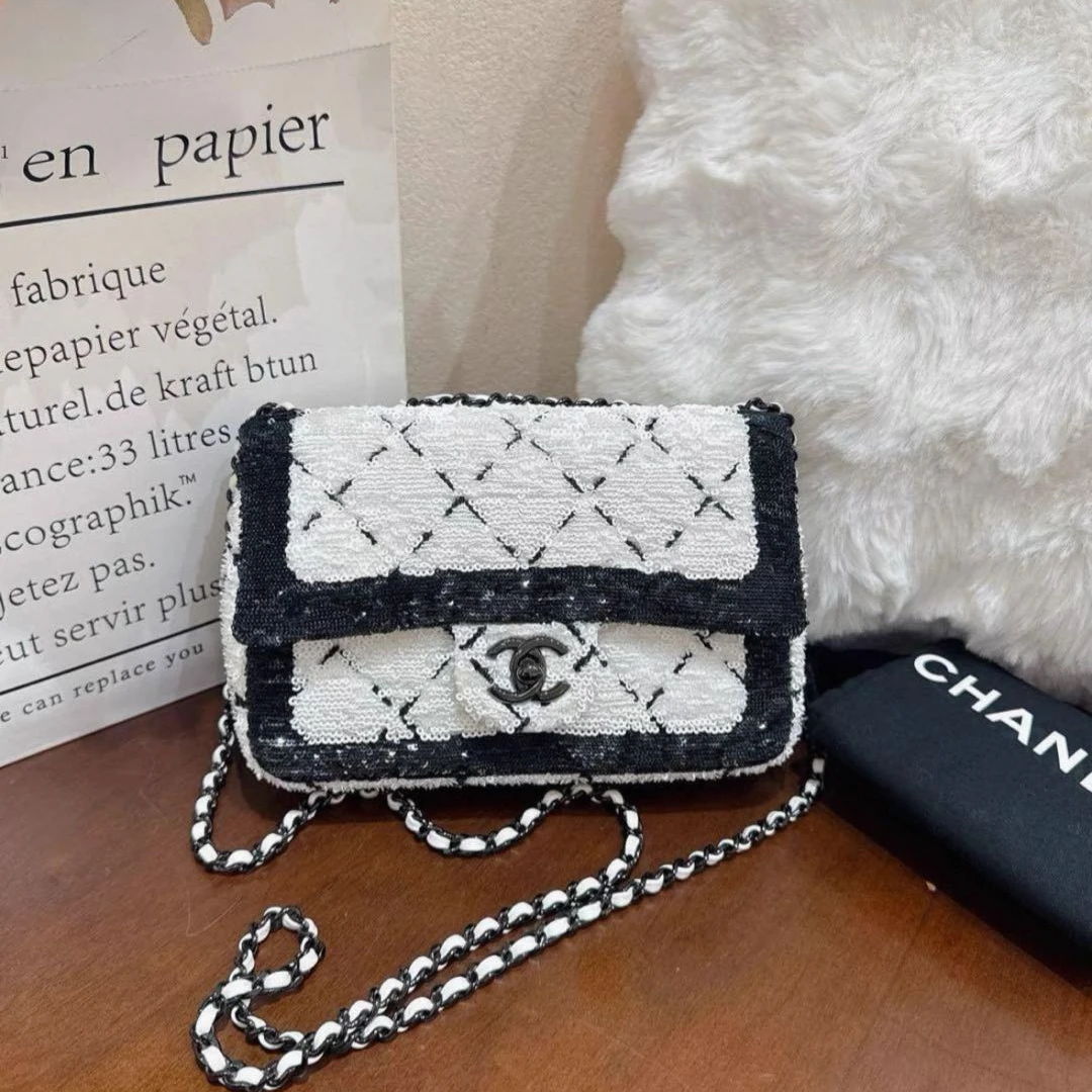 99新 Chanel/香奈儿 香奈儿 24P 熊猫亮片CF大mini