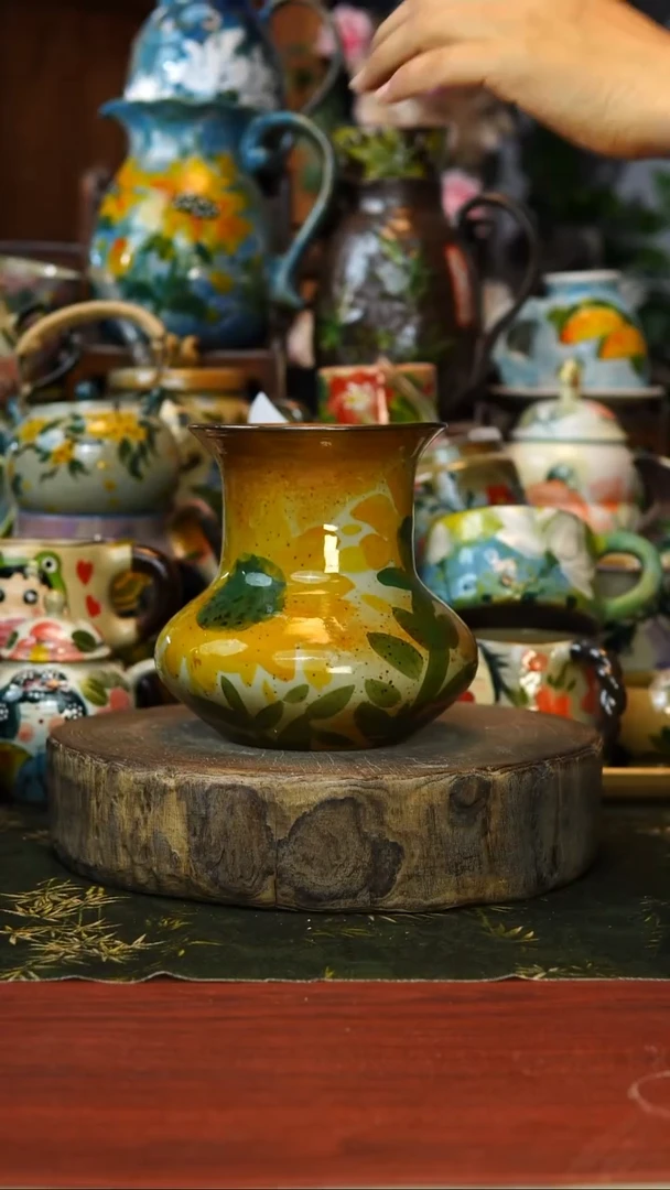 花瓶/杯子/碗132景德镇手工高温釉下彩