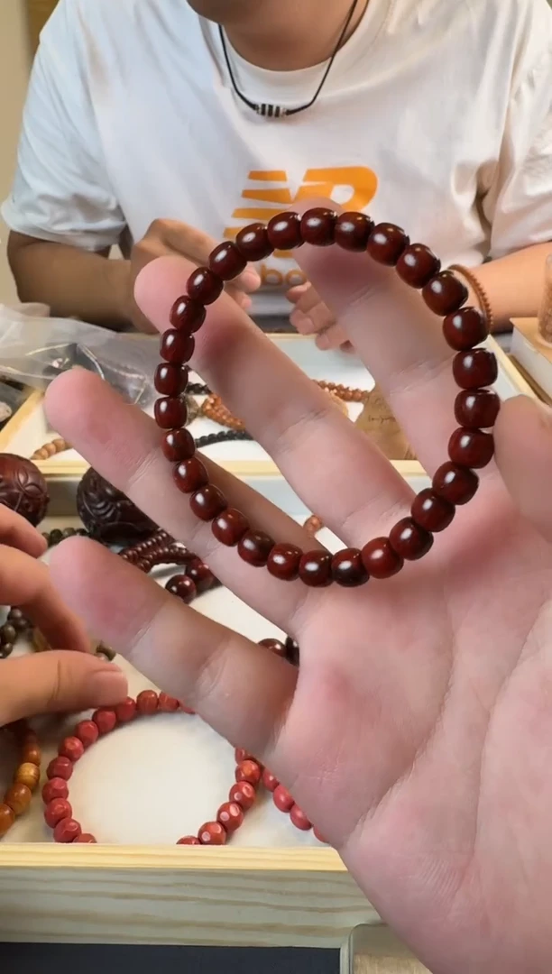 檀香紫檀（小叶紫檀）无事牌小叶7.5mm手串