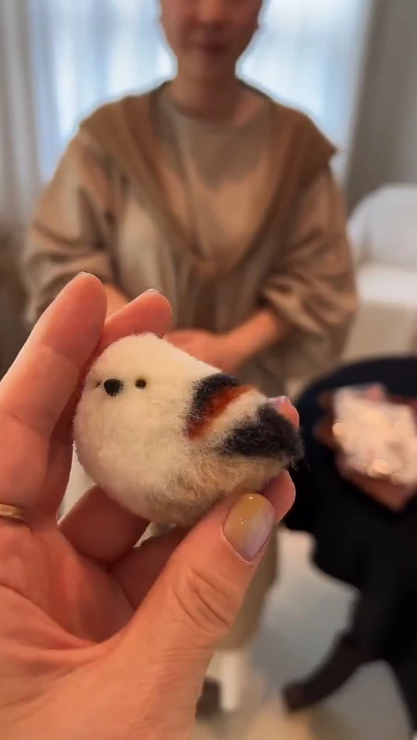 茶道摆件0000小鸟毛毡胸针3024