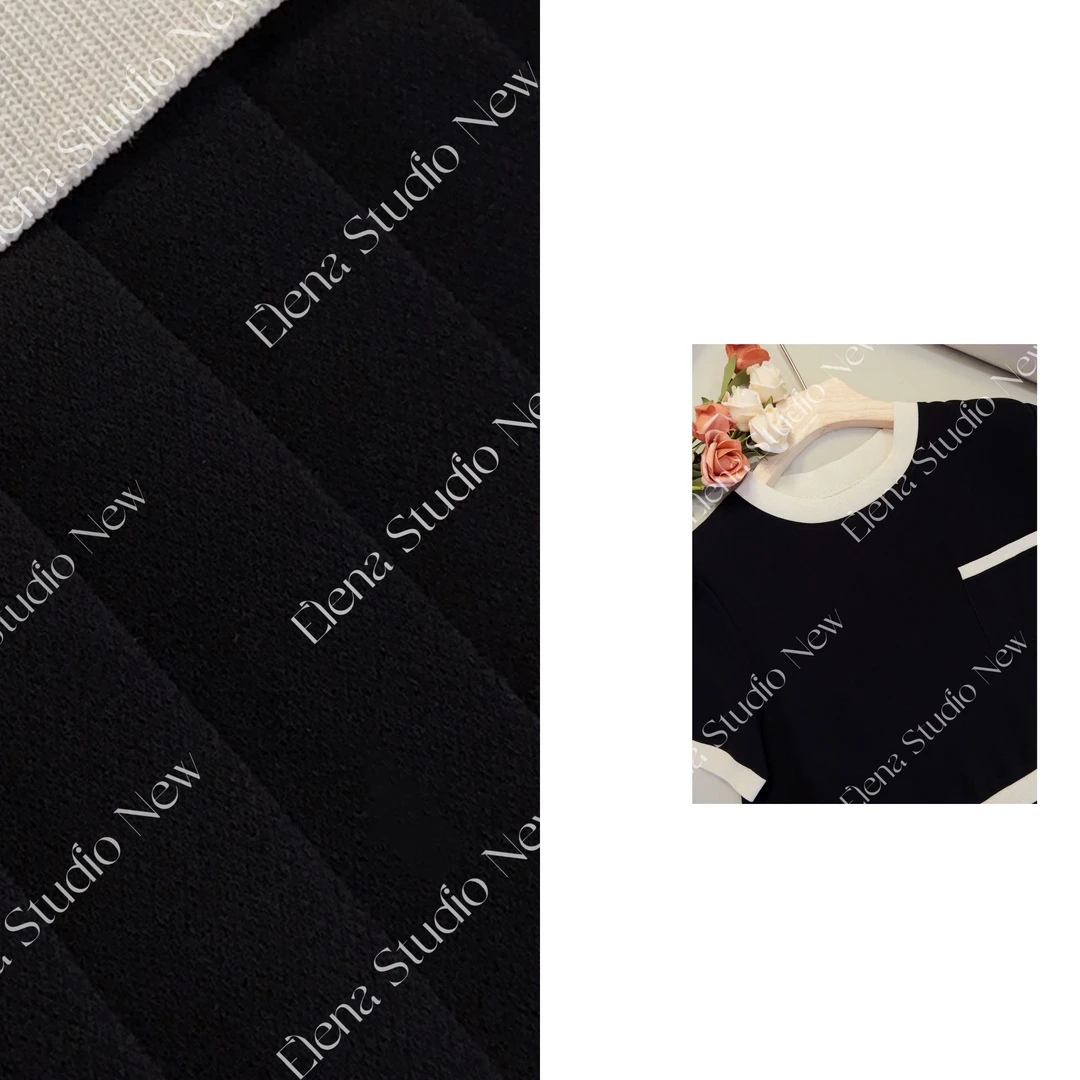 大甜甜【风铃小香】设计感精致显白短袖百搭气质短袖宽松T恤