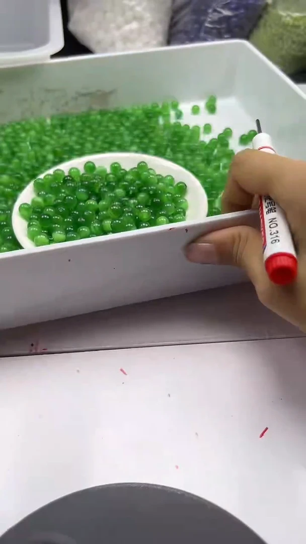 未镶嵌颈饰玛瑙/玉髓w232绿猫眼8mm*30颗