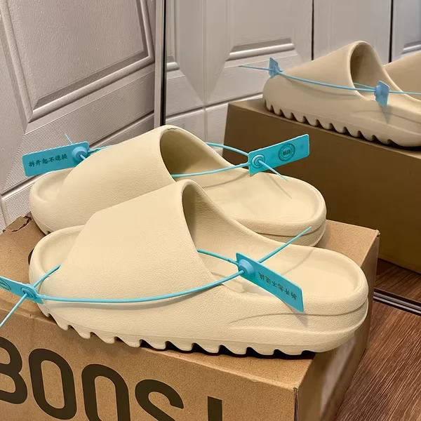 官网正品OG YEEZY广椰子拖鞋厚底踩屎感2025新款男女鞋外穿一字拖