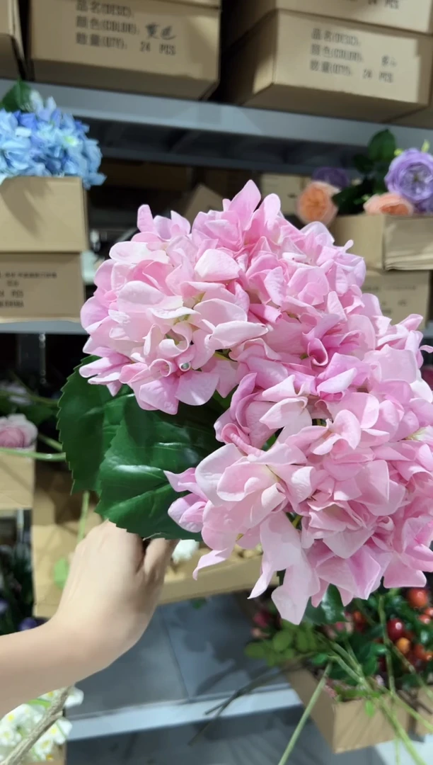2枝粉色手感保湿绣球