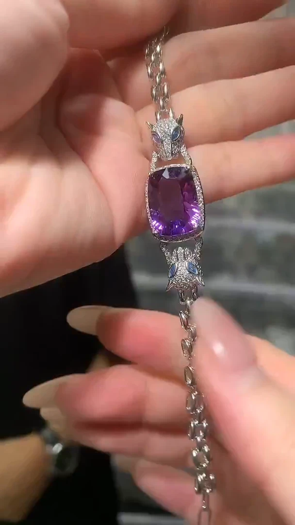 颈饰银S925镶嵌水晶【宝石世家严选】